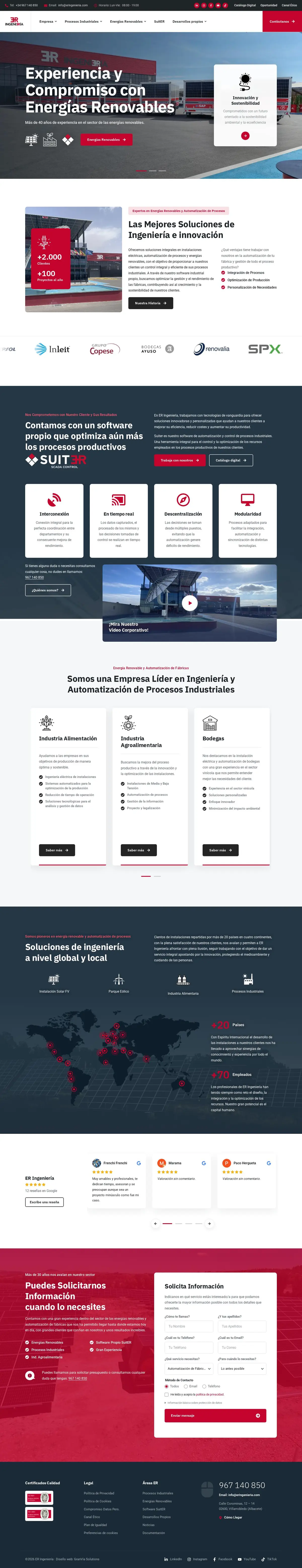 Portada Web nueva en ordenador